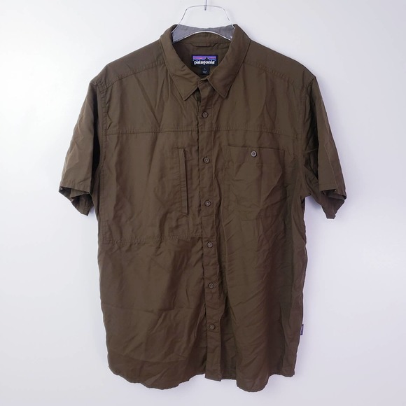 Patagonia Other - Patagonia Olive Green Gallegos Short Sleeve Shirt